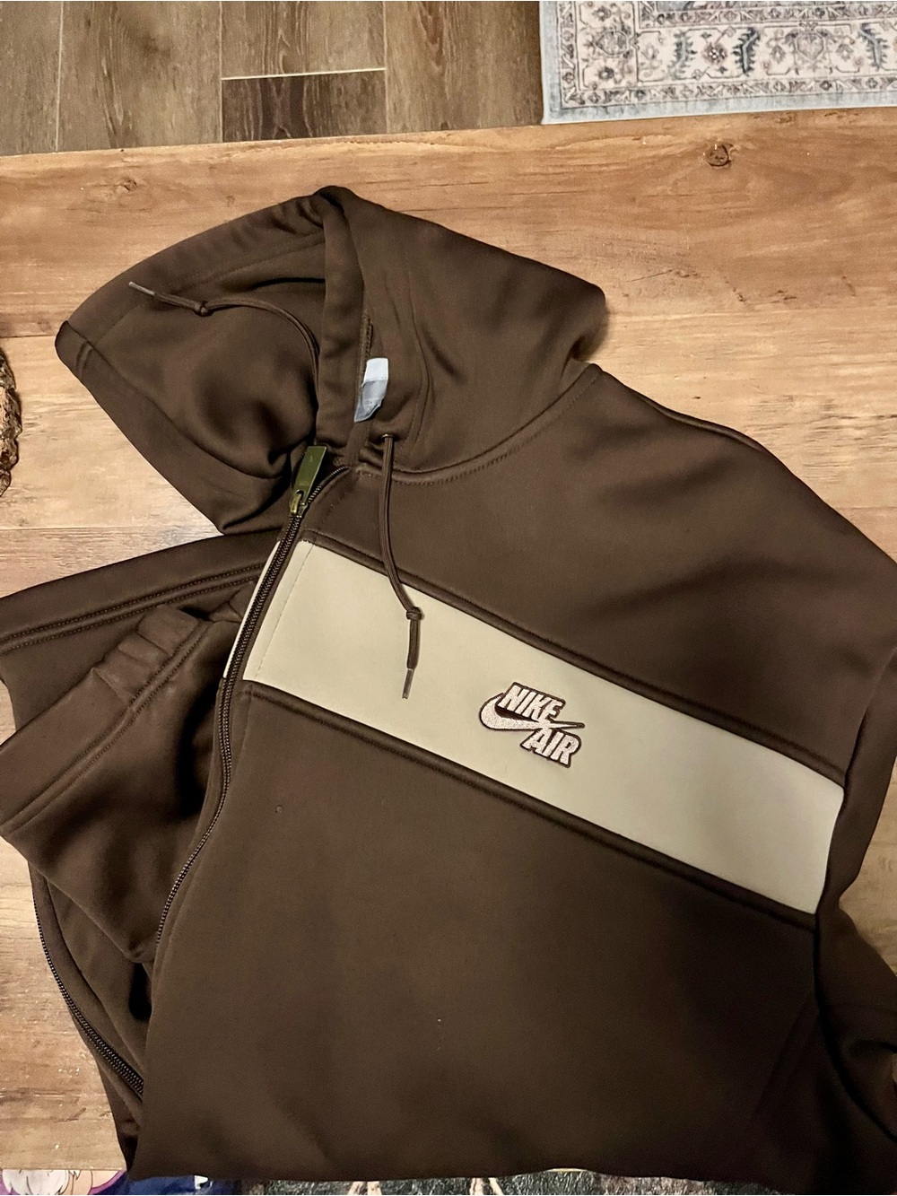 Nike air men’s full zip fleece lined sweatshirt size xxl